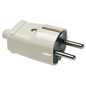 Clavija de contacto niquelado 10A 250V Famatel