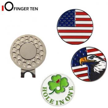 Magnetic Hat Clip with 3 Golf Ball Markers