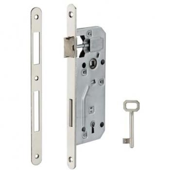 Serrure THIRARD encastrable à clé – acier embouti, 2 clés, axe 40 mm