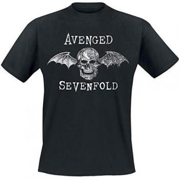 Camiseta de Hombre Avenged Sevenfold Cyborg Deathbat Negro L