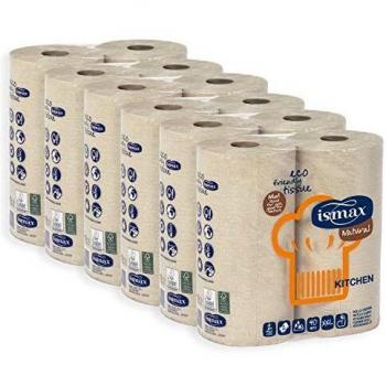 Papel de cocina ecológico multiusos Ismax 2 rollos