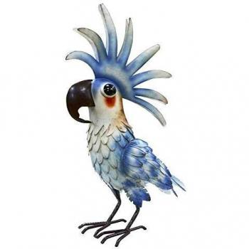 Rustic Cockatiel Garden Figurine