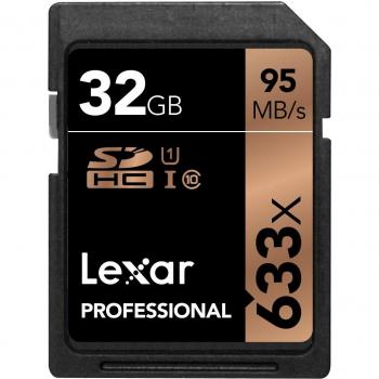 SDHC 32 GB Lexar 633x Professional Class 10 UHS-I