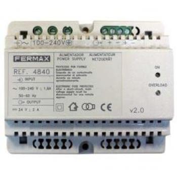 Alimentador DIN-6 100-240VAC/24VDC-2A Fermax (FERMAX 4840)