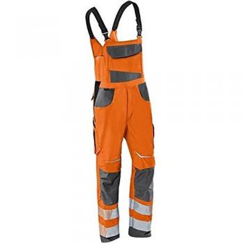 Kübler PSA Reflectiq Warnschutz-Latzhose 3207 in Warnorange/Anthrazit, Größe 48