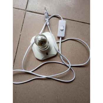 Jesus-Flammen-Glühbirne inklusive Schalter, Keramiklampe Halterung und EU-Stecker, 1 E27 Basis