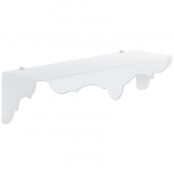 Iplex Design Benvenuta Mensola/Consolle in Plexiglas, Plexiglass/PMMA, Bianco