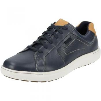 Clarks Hombres 26176887 Zapatillas de Cuero Marino