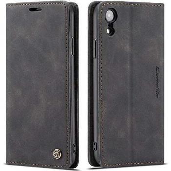 Funda de piel para iPhone XR Freezon, con ranura para identificación y tarjeta