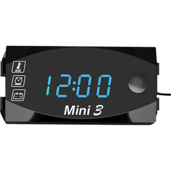 Große Bildschirm 3 in 1 Motorrad Elektronik Uhr mit Thermometer und Voltmeter, wasserdicht und staubdicht