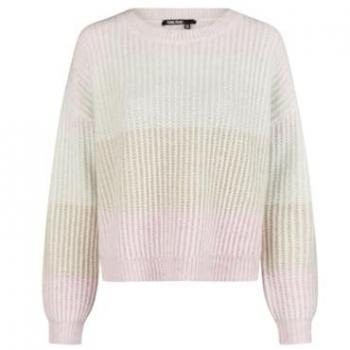 MARC AUREL Ombré-Ringel Pullover in Rosa Größe 34