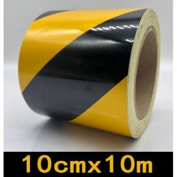 Cinta de advertencia de tráfico reflectante 10cm