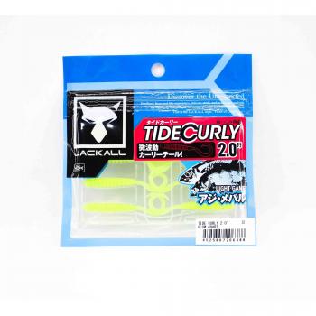 Jackall Soft Lure SW Light Game Tide Curly 2.0 Glow Chart – 6388