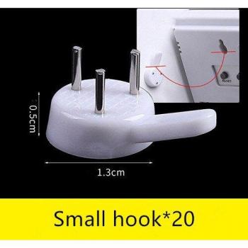 20pcs White Mirror Hanging Hooks