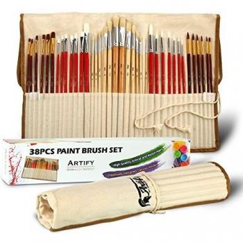 Artify Premium Paint Brushes for Acrylic Oil Watercolor Gouache