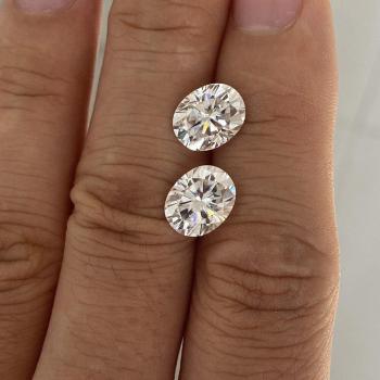 GRA Labor Moissanit 5x7mm Oval 1 Karat Ring