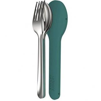 Joseph Joseph 81069 GoEat Minimalist Stainless Steel Cutlery Collection – Teal