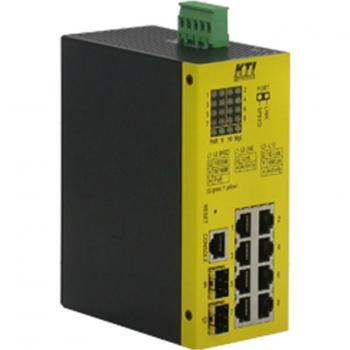 KTI KGS-1064-HP 10-Port Industrial PoE Netzwerk Switch