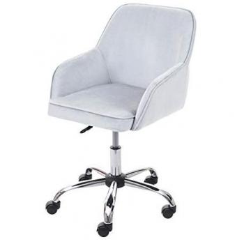 MENDLER Fauteuil Directeur HWC‑F82 – Velours Sombre, Pivotant