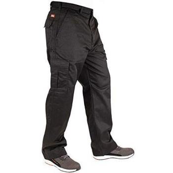 Pantalon Multi-Poches Lee Cooper pour Hommes Noir 34W/31L