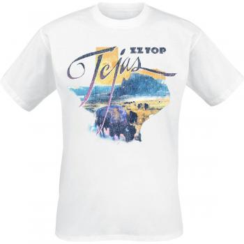 T-Shirt ZZ Top Tejas Uomo Bianco S-XXL