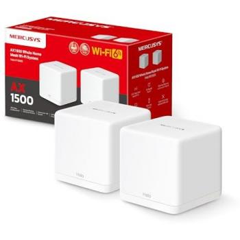 Meruxys H1500X Dual‑Pack Wi‑Fi 6 Mesh-System – AX1500, weiß