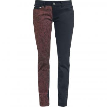 Pantalones Slim Fit de Black Premium by EMP en color negro/rojo