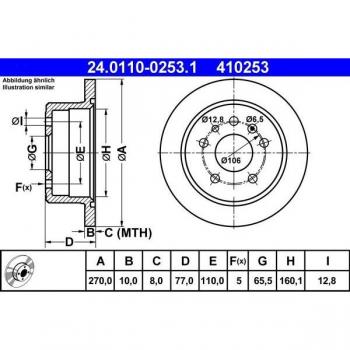 ATE 24.0110-0253.1 Scheibenbremse