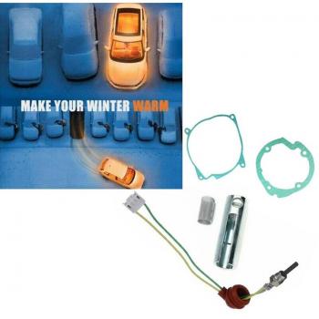 Air-Crude Oil Heater Gasket Strainer Set with 12V Ceramic Glow Plug