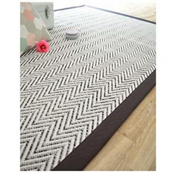 Alfombra Trenzada Antracita 140x200 cm