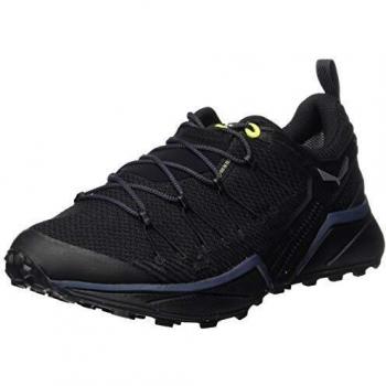 Salewa MS Dropline Gore-TEX, Chaussures de Trail Homme, Noir/Fluo Jaune, 39 EU