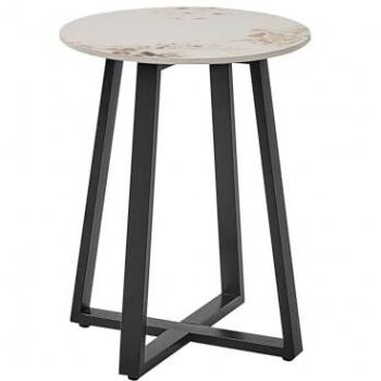 Ceramic Top Round Side Table