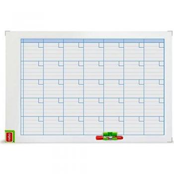 Planning magnético Nobo mensual rotulable marco de metal 90x60 cm 3048101