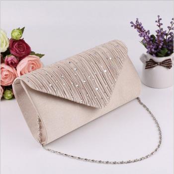 Prom Shimmer Satin Clutch Handbag