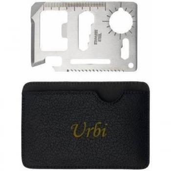 Herramienta de bolsillo multifuncional con estuche: Urbi (nombre de pila/apellido/apodo)