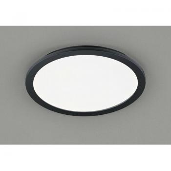 Runde LED Deckenleuchte Camillus Schwarz Dimmbar Ø40 cm