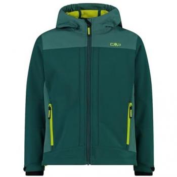 CMP Softshelljacke für Kinder mit fester Kapuze, wasserabweisend