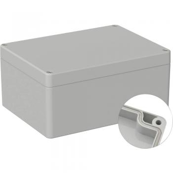 Boîtier Extérieur 160x120x75 en Polycarbonate Gris RAL 7035