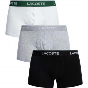 Boxer Lacoste Court Sous-Vetement – set di 3 boxer XL in grigio
