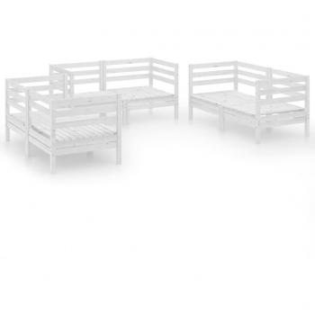 Esterno Set Mobili Pino Bianco