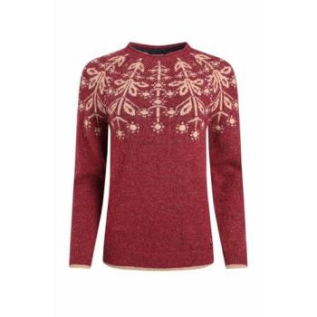 Miska Fair Isle Wool Jumper in Crimson (Womens 20)