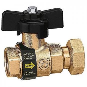 SFERACO 3/4 F Kugelventil mit Rückschlag (Ballstop) – Caleffi 333500