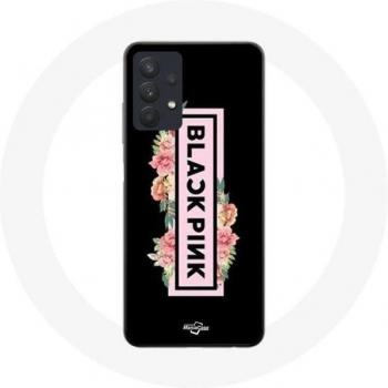 Coque de protection Samsung Galaxy A32 5G Blackpink Rose et Noir