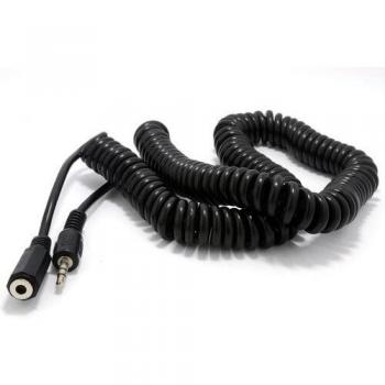 M Coiled 3.5mm Stereo Jack Headphone Extension Lead