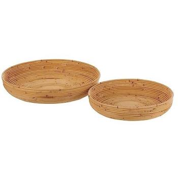 Lot de 2 Coupelles en Rotin Naturel 50cm