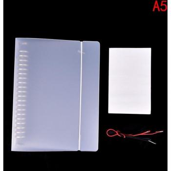 Refillable A5 Notebook Cover with 20-Hole Spiral Binder