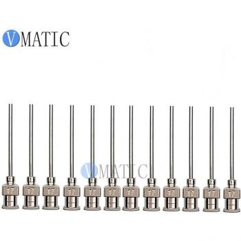12-Piece 1-Inch Tip 17G Metal RVS Liquid Dispenser Needles