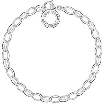 Joyería Thomas Sabo Charm Club Pulsera de charms para mujer, plata 925, X0031-001-12