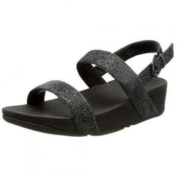 FitFlop Lottie Sandal-Holiday Glitz, Sandalias Mujer, Gris
