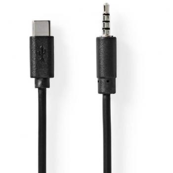 Adaptador USB-C 2.0 a 3.5 mm 1 m Niquelado